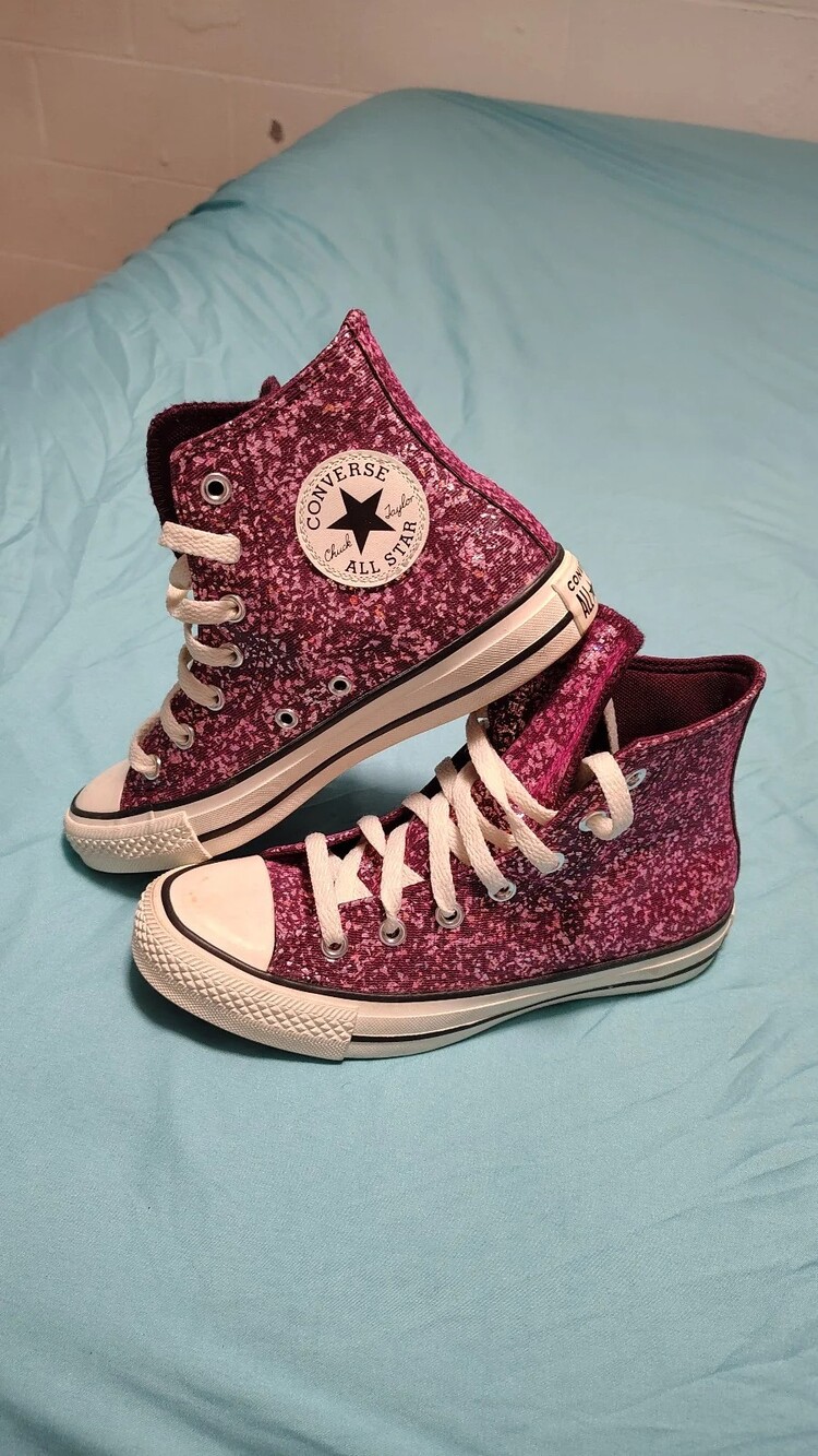 Glitter Pink Converse